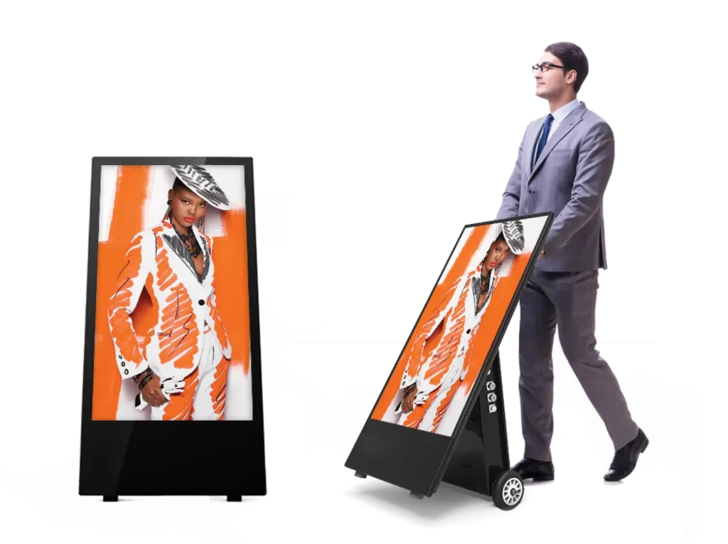 Allsee, OAB43HD8-D - 43" Outdoor Digital Android Battery A-Board