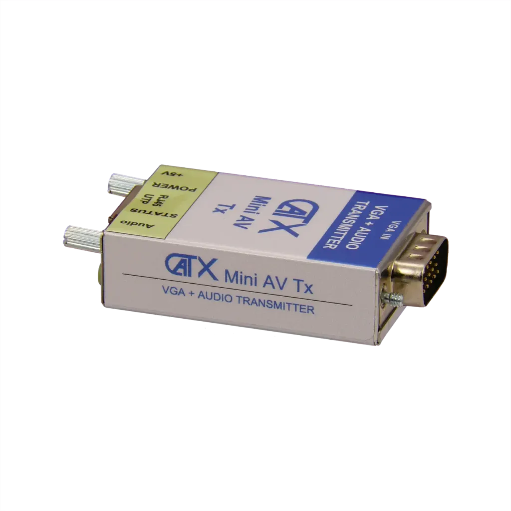 [D037512] SY, CX-OM-AV-T, CatX Mini AV Transmitter - VGA + Audio 150m