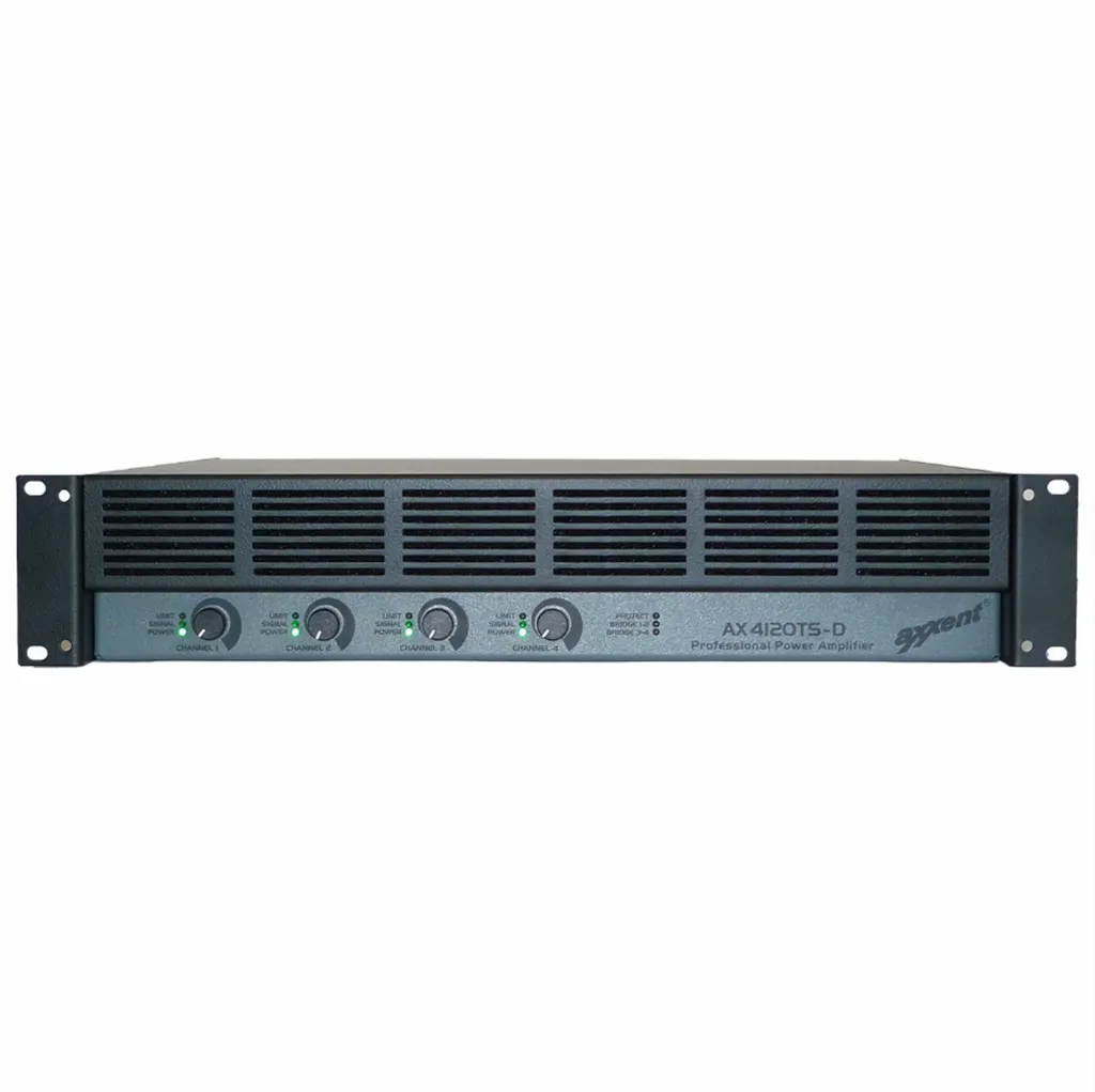 Axxent, AX4120TS-D Amplifier 4 x 120 W with Dante input