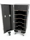 DLX-Flightcase, Tbv 4x Pioneer CDJ-3000X + 1x Pioneer DJM A9 | lade tbv accesoires | 130x55x60 (lxbxh)