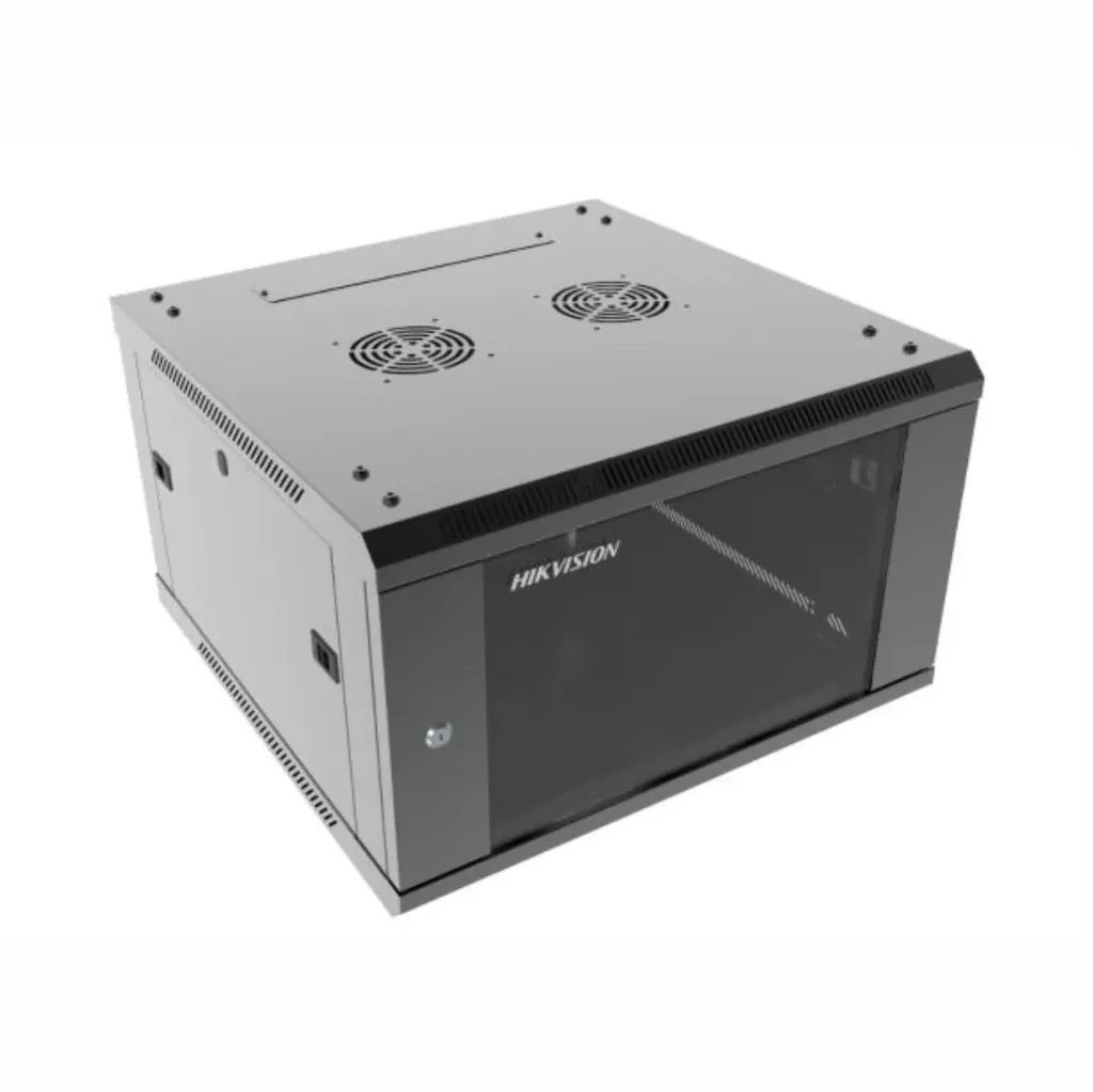 [D038072] Hikvision, DS-XS6606-S/B - Wall-mount Cabinet, 6U, 600x600mm