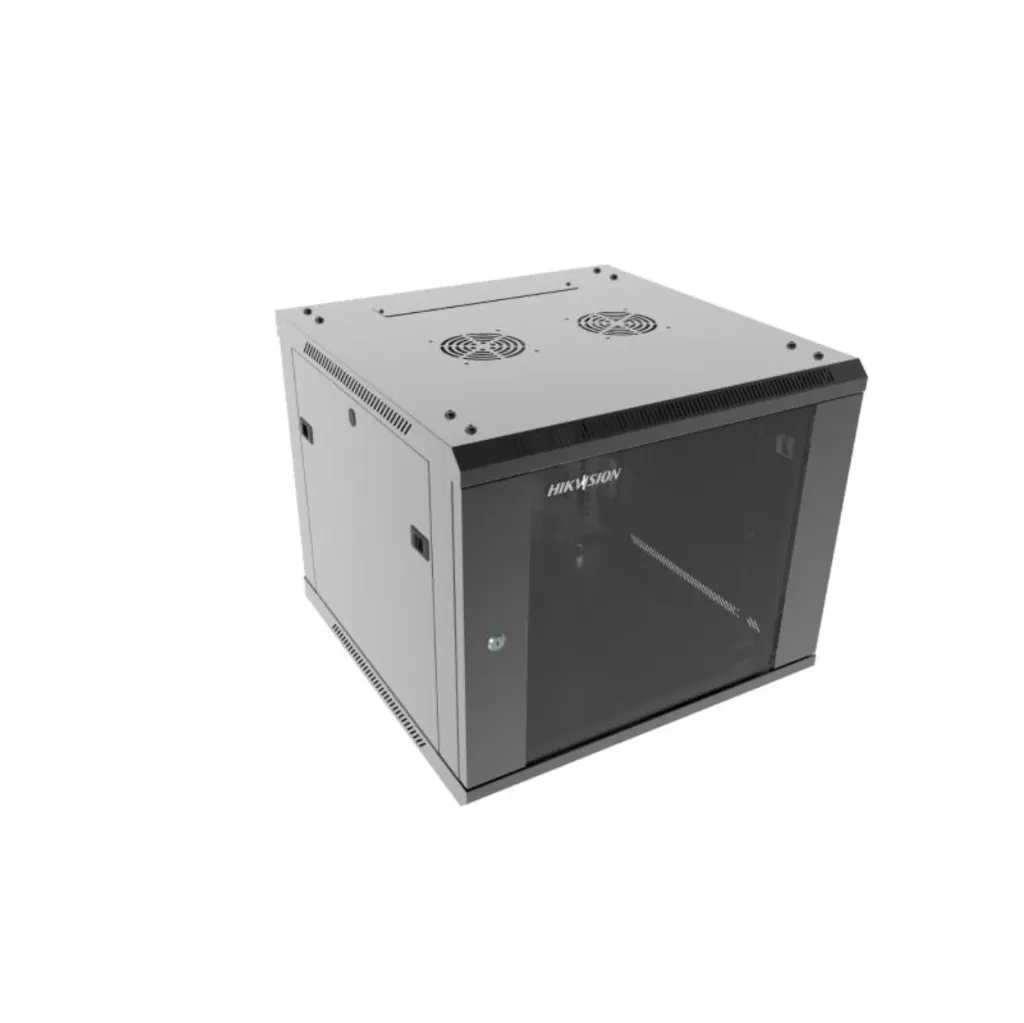 [D038073] Hikvision, DS-XS6609-S/B - Wall-mount Cabinet, 9U, 600x600mm