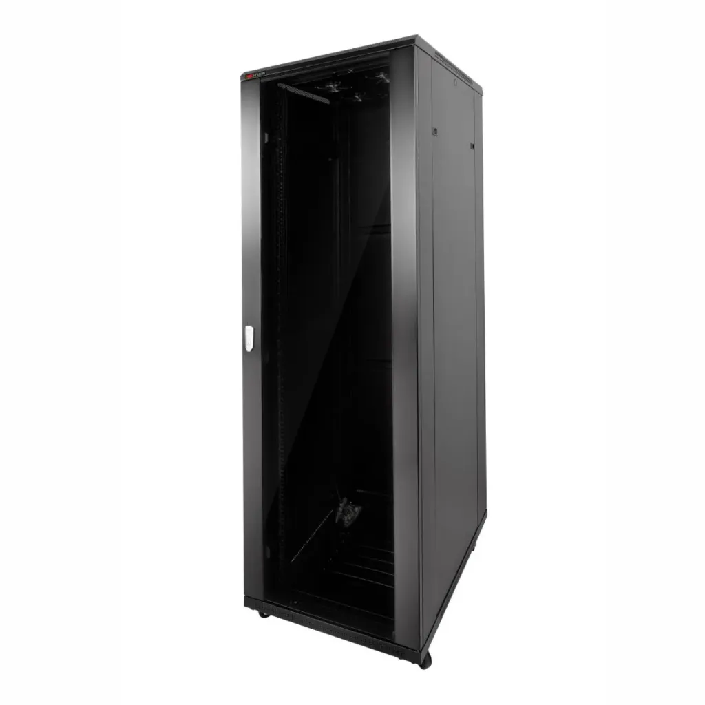 [D038083] Hikvision, DS-XS6637-E/DG - Free-standing Cabinet, 37U, 600x600mm
