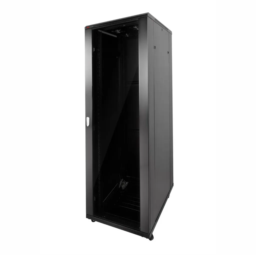 [D038091] Hikvision, DS-XS8842-E/DG - Free-standing Cabinet, 42U, 800x800mm