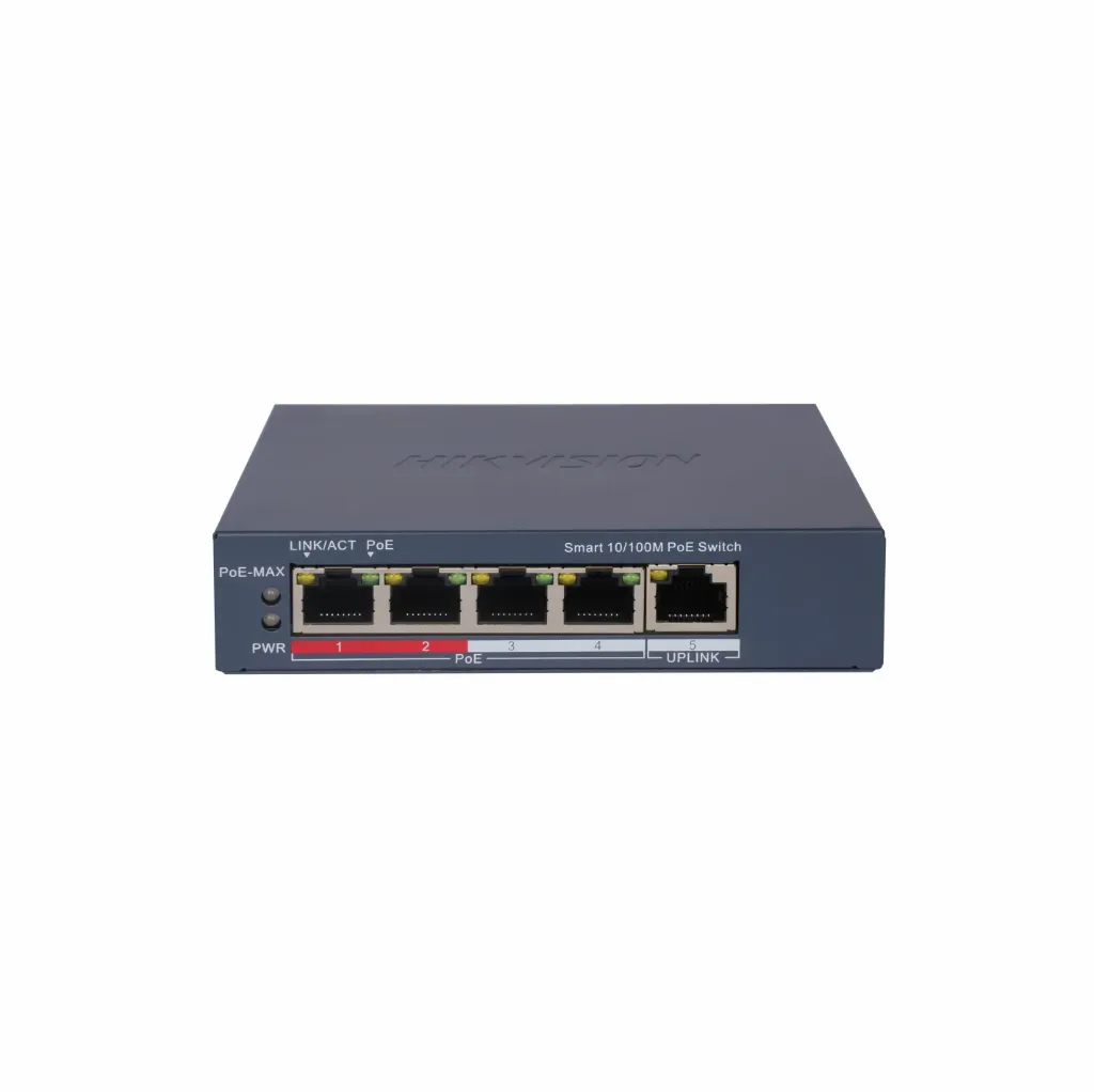 Hikvision, DS-3E1105P-EIV2 - Smart Managed 100Mbps PoE EI Series