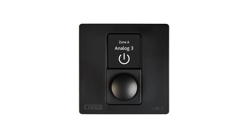 Cloud, CDR-3X4B - Ethernet Remote Controller for 4 zones, Black