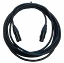 DLX, Microfoon-kabel XLR 3-polig met Syntax & Neutrik | Zwart | 1,5m
