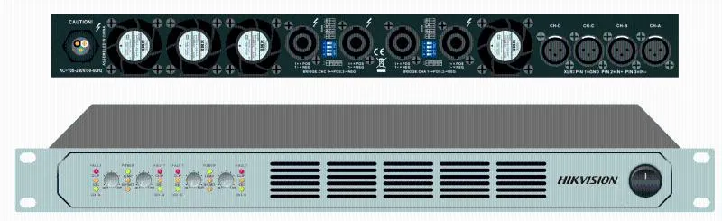 Hikvision, DS-QAPAR50-4 - Professionele versterker 4x 500W 4-zone