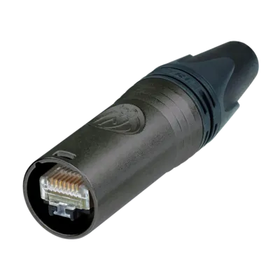 [D006451] Neutrik, NE8MX6-B - etherCON CAT6A IP65 cable connector black insulation wire d>1.1mm