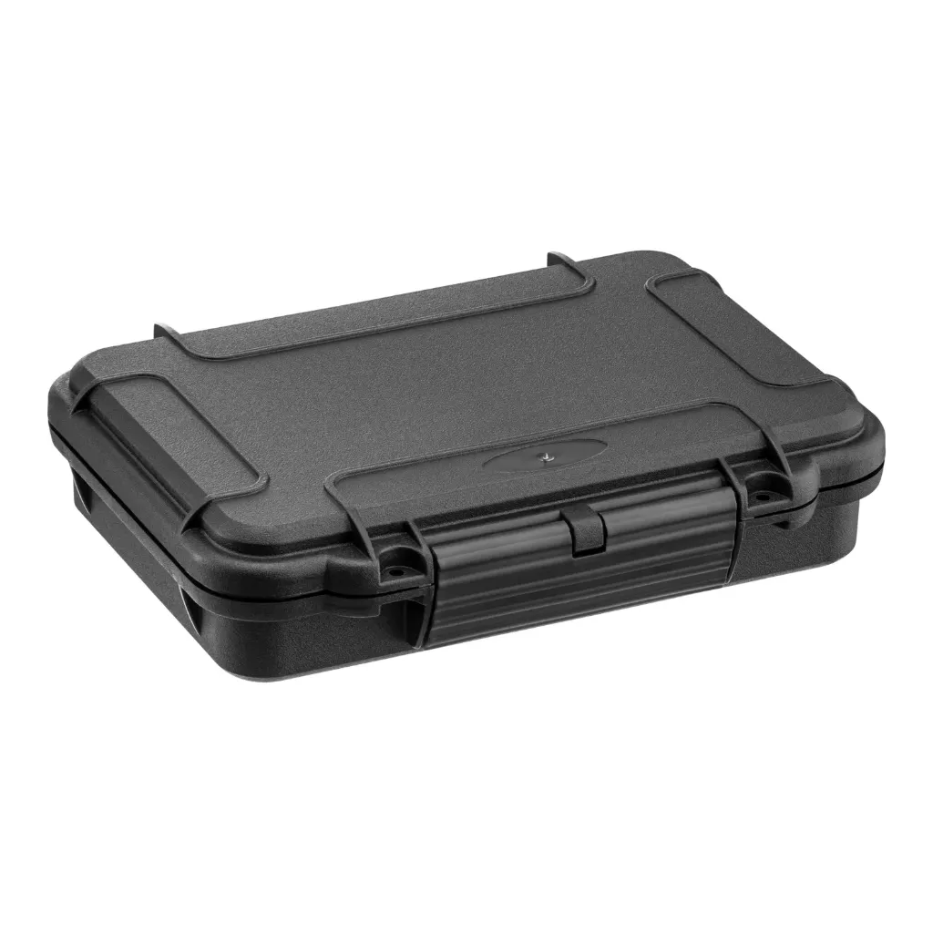 DLX-Cases, DLX002S Kunstofkoffer cubed foams|212 x 140 x 47 mm|Black