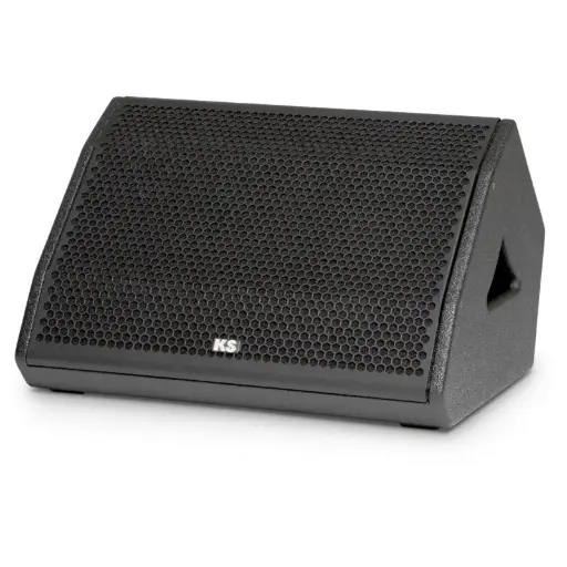 [D029078] KS-Audio, CPD-12M - 12"/3" Coaxial precision Stage monitor 60° integrated Amplifiers and 2ch. DSP