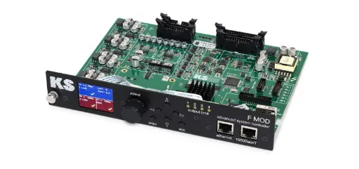 [D029086] KS-Audio, F-MOD - FIRTEC™ DSP-Module, 4-channels, 4-separate engines, 4-analog inputs, 2-AES3 A/B inputs, DANTE™ optional. All KS-Presets