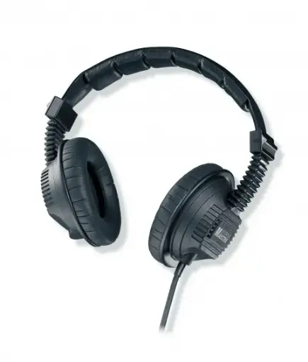 [D036154] GermanMaestro, GMP 8.100 D neutral - Stereo-Headphone, Helix-Cable 3 m, Multi-Jack-plug 3.5/6.35mm 90°angled, circumaural soft-foil earpads, 2 x 100 Ω, unprinted nameplates 