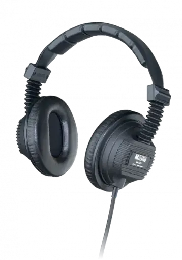 [D036157] GermanMaestro, GMP 8.35 D Monitor - stereo-headphone, coiled cable 1.5m (3m extended), multi-jack-plug 3.5/6.35mm 90°angled, circumaural leather-like earpads, 2 x 35 Ω, sales box 