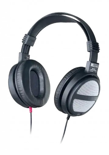 [D036164] GermanMaestro, GMP 435 S - open stereo-headphone, cardamatic-suspension,  straight cable 3m, multi-jack-plug 3.5/6.35mm,  circumaural velvet earpads, 2 x 35 Ω, sales box