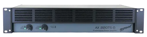 [D036195] Axxent, AX2120TS-D Amplifier with Dante input 2x120W at 70/100V and 8 Ohm
