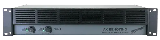 [D036197] Axxent, AX2240 TS-D amplifier with Dante input 2x240W at 70/100V and 4 Ohm