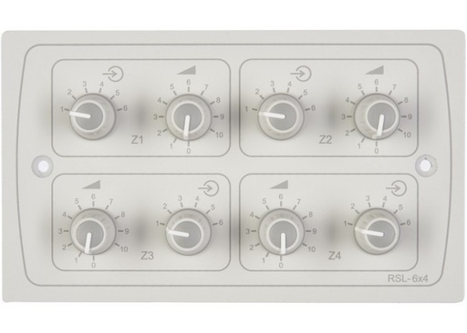 [D036209] Cloud, RSL6X4W - remote 4x volume/source 2 gang Wit