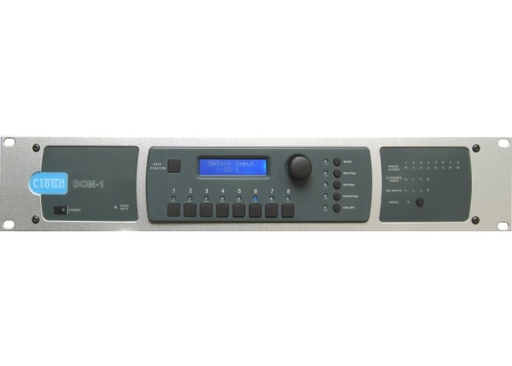 [D036219] Cloud, DCM1E - Digital Zone Mixer 8 mus 4 mic paging 8 outp Ethernet