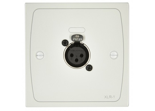 [D036235] Cloud, XLR-F1W - XLR wall plate female WHITE
