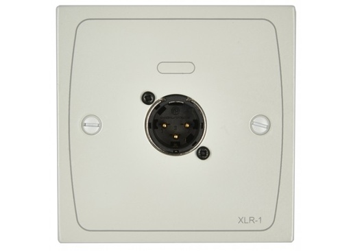 [D036237] Cloud, XLR-M1W - XLR wall plate male WHITE