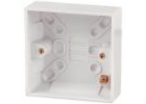 [D036254] Cloud, BB960001 - 25mm Opbouw UK box enkel Plastic wit