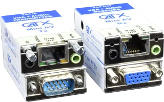 SY, CX-0M-AV-SET - CatX Mini VGA + Audio Extender SET (includes 1 x PSU ...