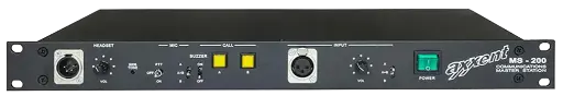 [D037088] Axxent, MS200 2-channel party-line intercom masterstation 19"